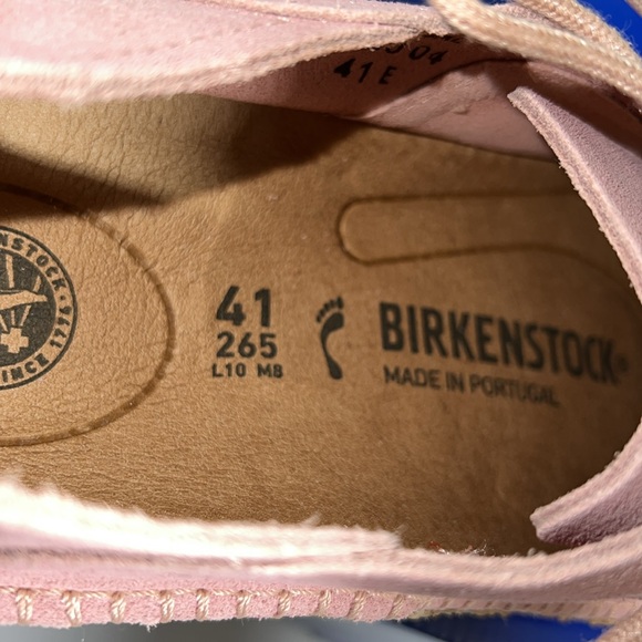 NEW Birkenstock Gary Suede Shoes - Size 41N - Soft Pink Suede Leather - In Box - Picture 9 of 17
